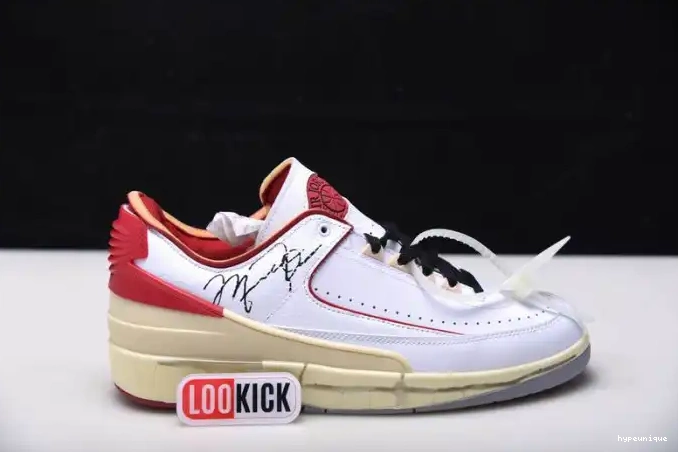 HYPE Off-White Jordan 2 Red SP Low White Retro DJ4375-106 0526